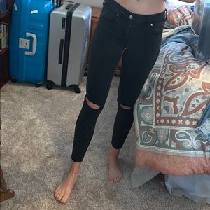 abercrombie and fitch black skinny jeans